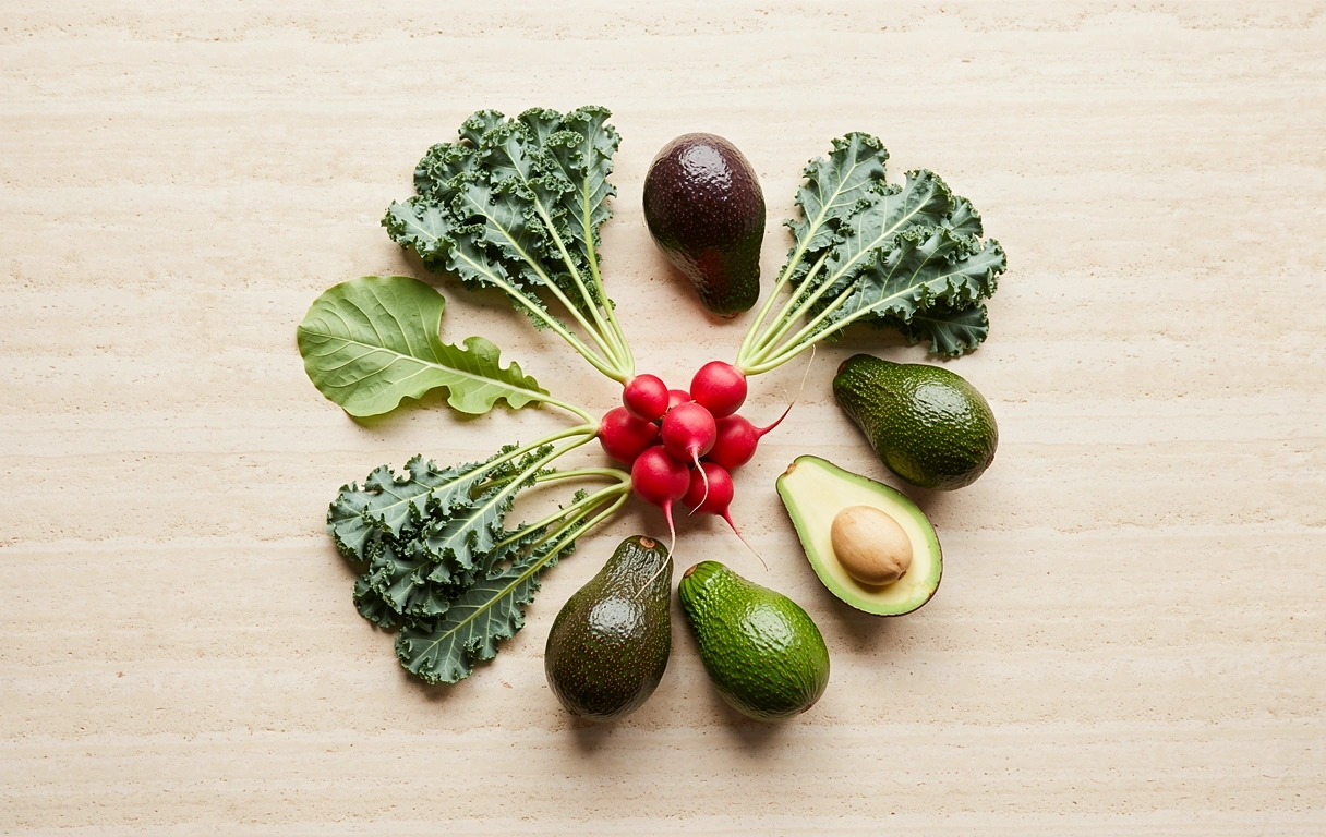 Frische gesunde Zutaten